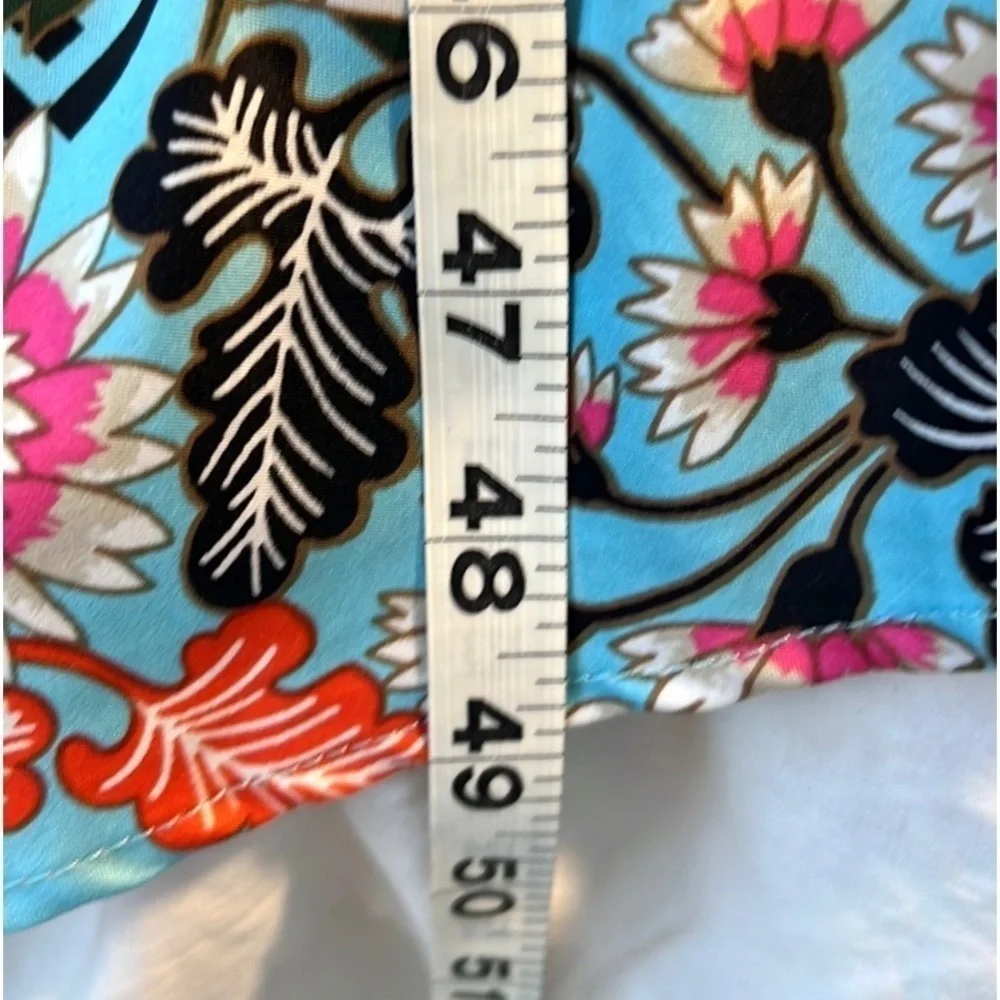 Natori Private Luxuries, Tropical Floral Slip Dress Resort Vacation Dress Size M